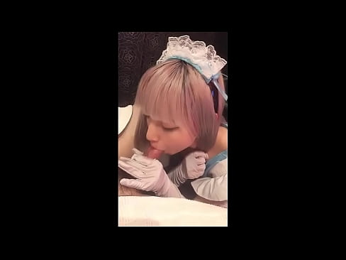 ❤️ Yapon İdolü [mayuka], Fransız qulluqçu kostyumu, 1-ci hissə, oral seks və losyonla qaxmaq ❤️ Sikişmə bizdə